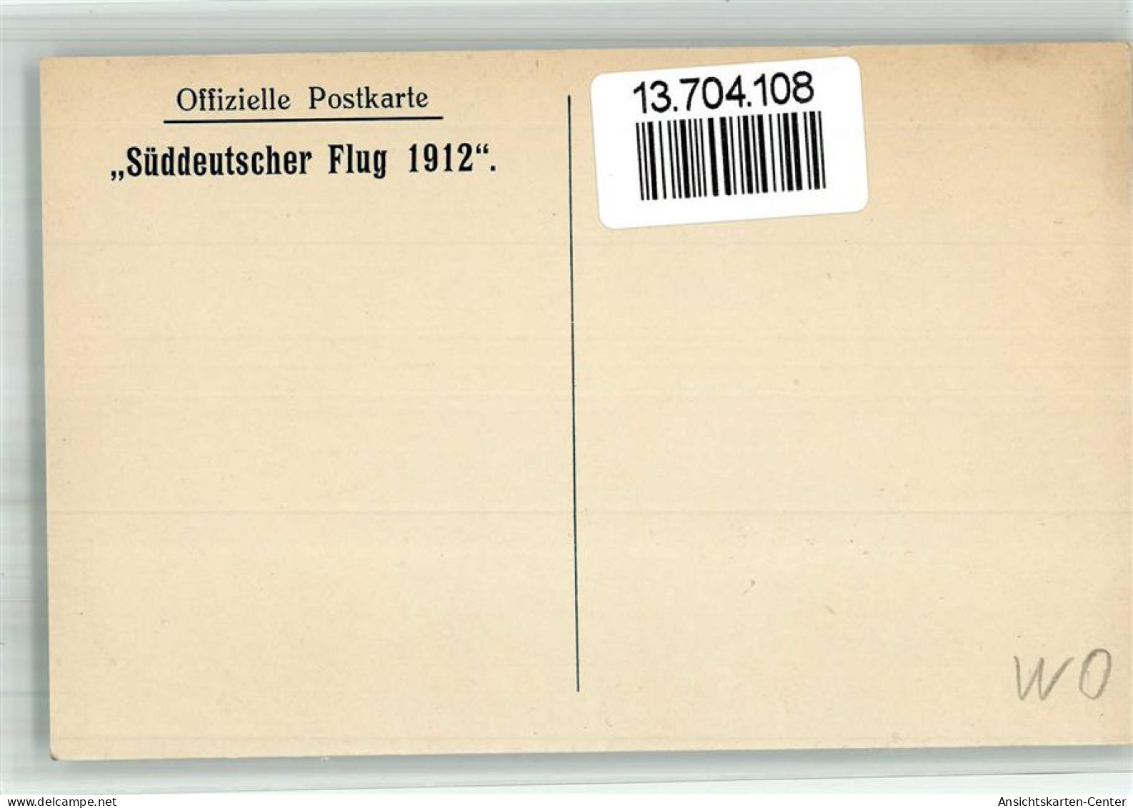 13704108 - Sueddeutscher Flug 1912 - Other & Unclassified