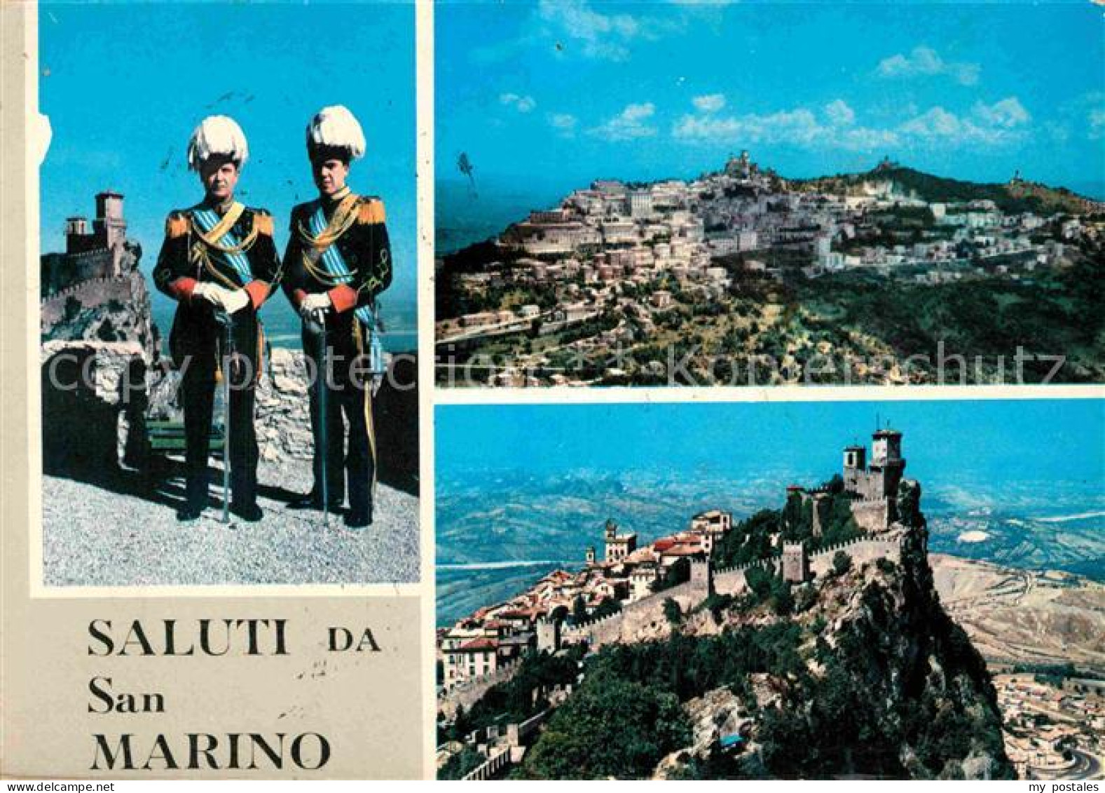 72883472 San Marino Repubblica Fliegeraufnahme Uniform Schloss San Marino - Saint-Marin