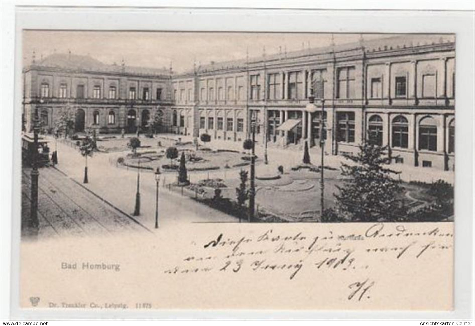 39092908 - Bad Homburg.  Ein Blick Auf Das Kurhaus Ungelaufen  Um 1900 Leicht Buegig, Sonst Gut Erhalten - Bad Homburg