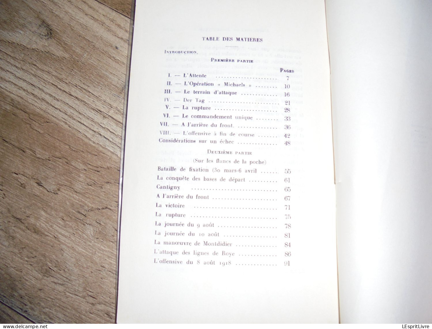 LE COUP DE TONNERRE DU 21 Mars 1918 Offensive Du 8 Aoüt Guerre 14 18 Opération Michaels Montdidier Roye - Weltkrieg 1914-18