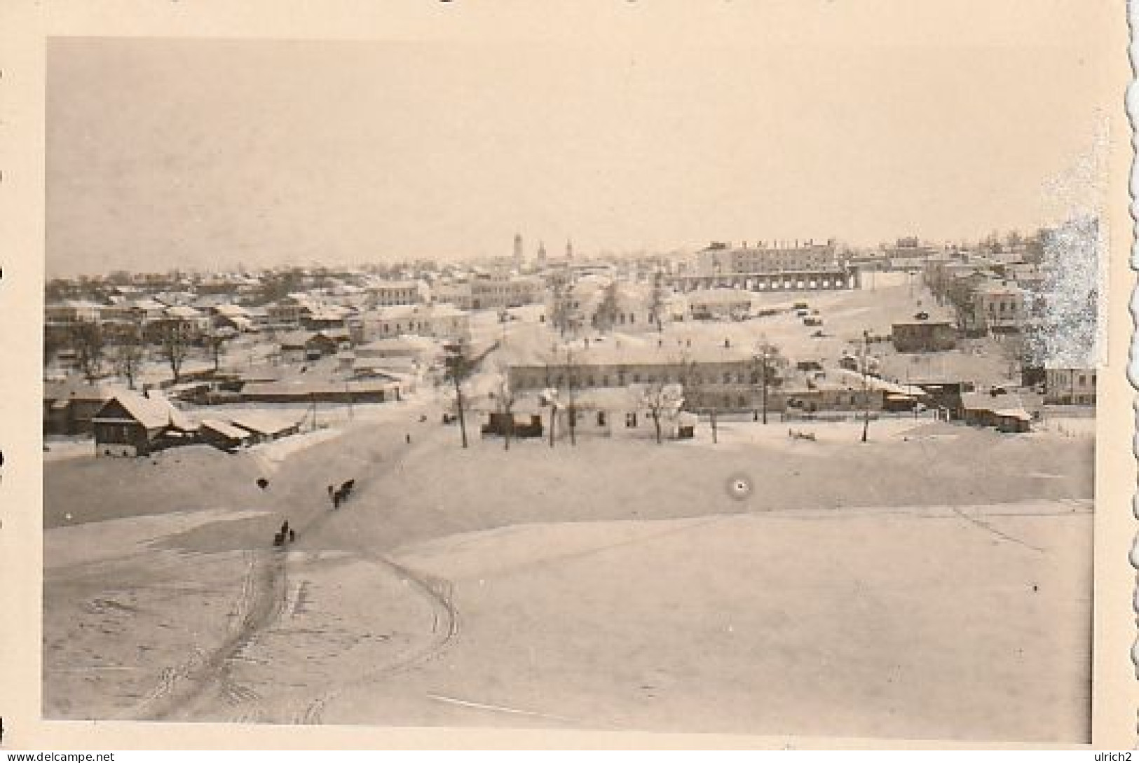 Foto Stadt Im Winter - Whsl. Russland - Ca. 1940 - 8*5cm   (69385) - Plaatsen