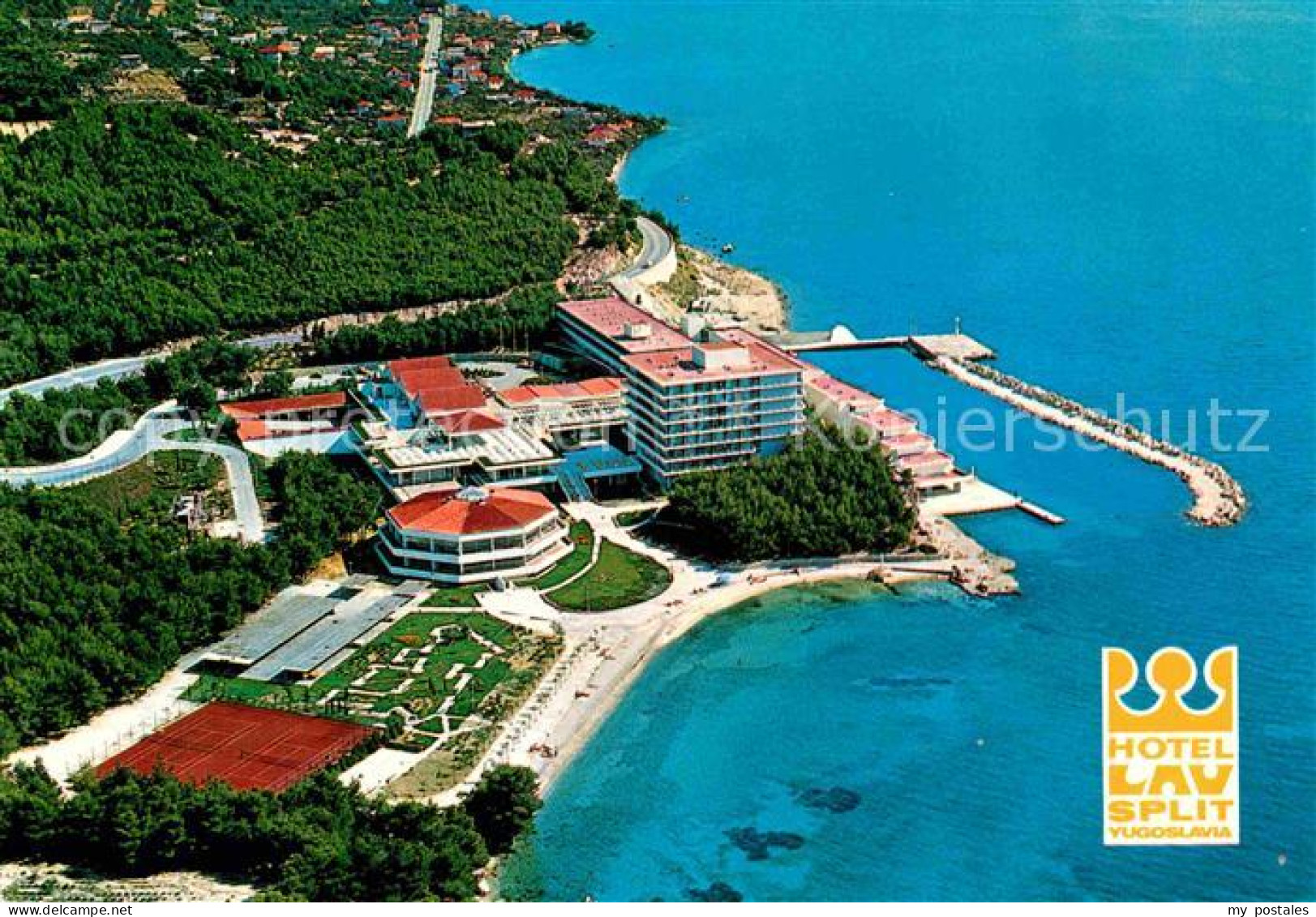 72882882 Split Spalato Fliegeraufnahme Hotel Lav Croatia - Kroatien