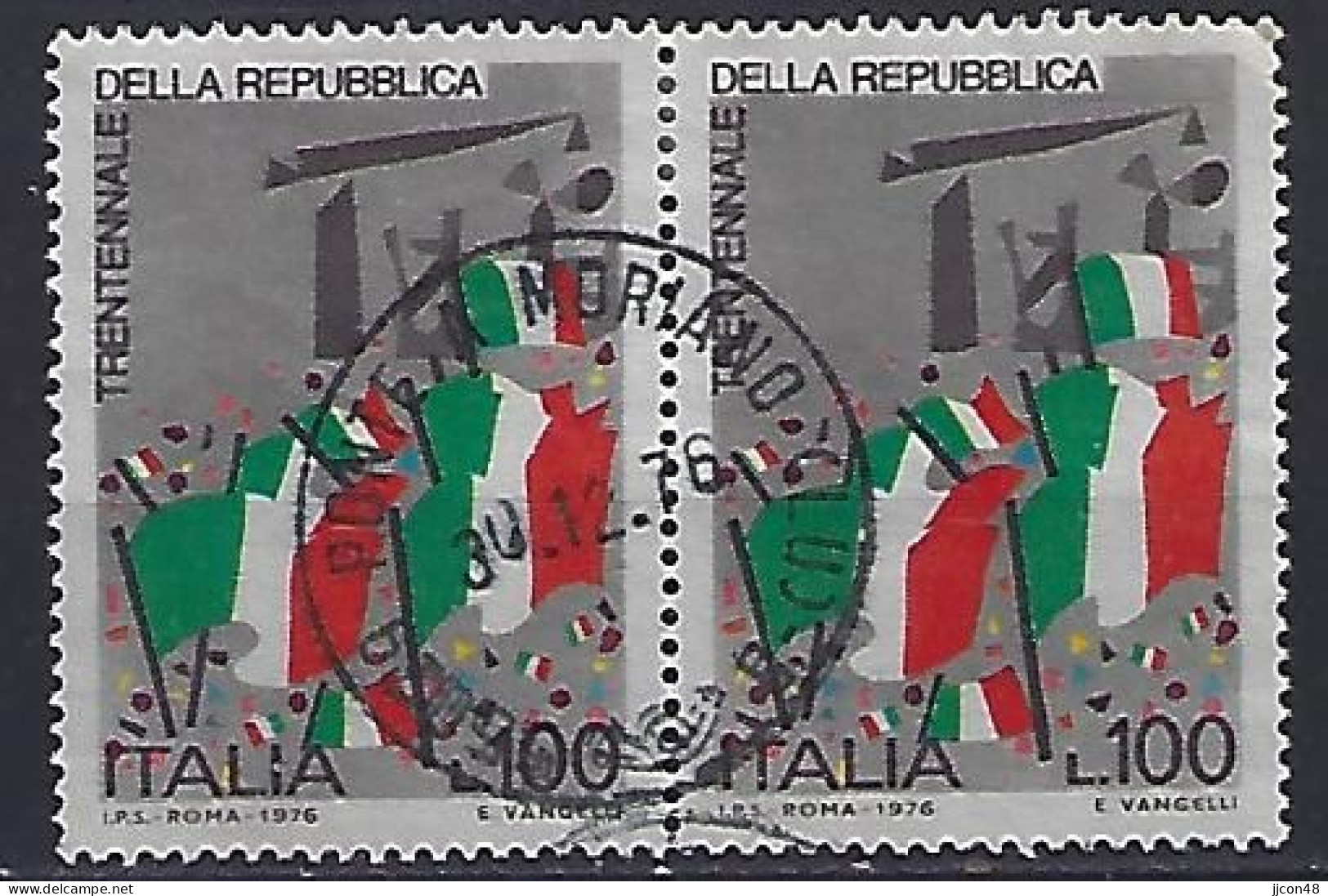 Italy 1976  30 Jahre Republik Italien  (o) Mi.1532 - 1971-80: Oblitérés