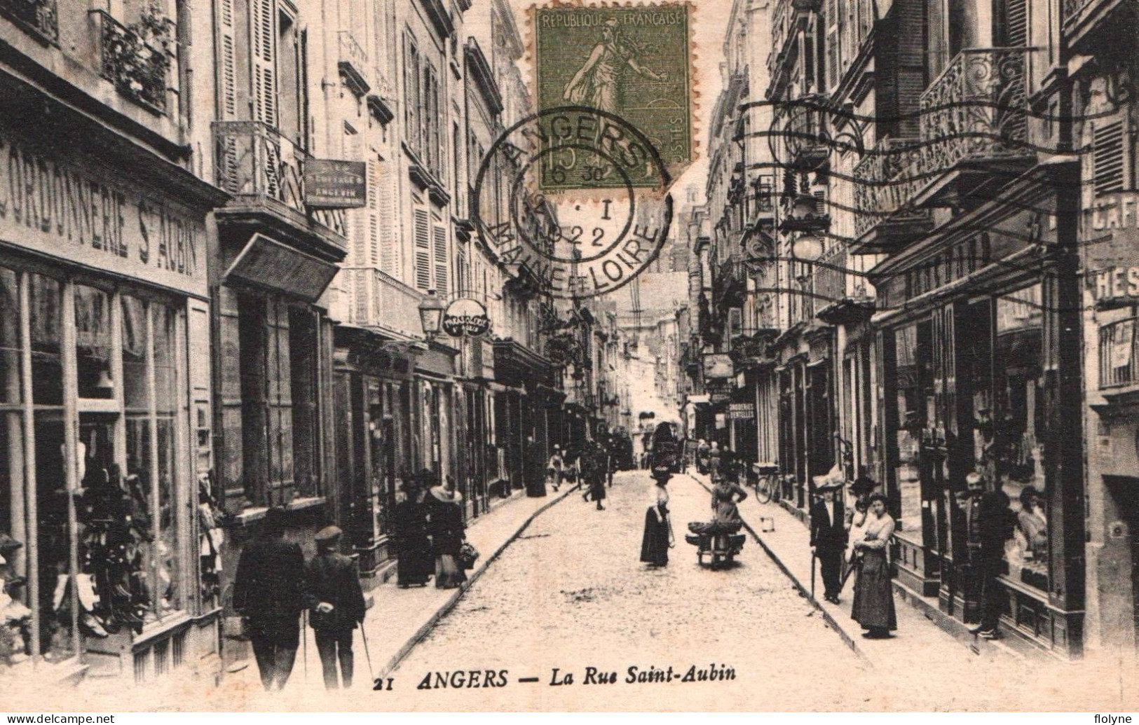 Angers - La Rue Saint Aubin - Cordonnerie - Magasin Commerce - Angers
