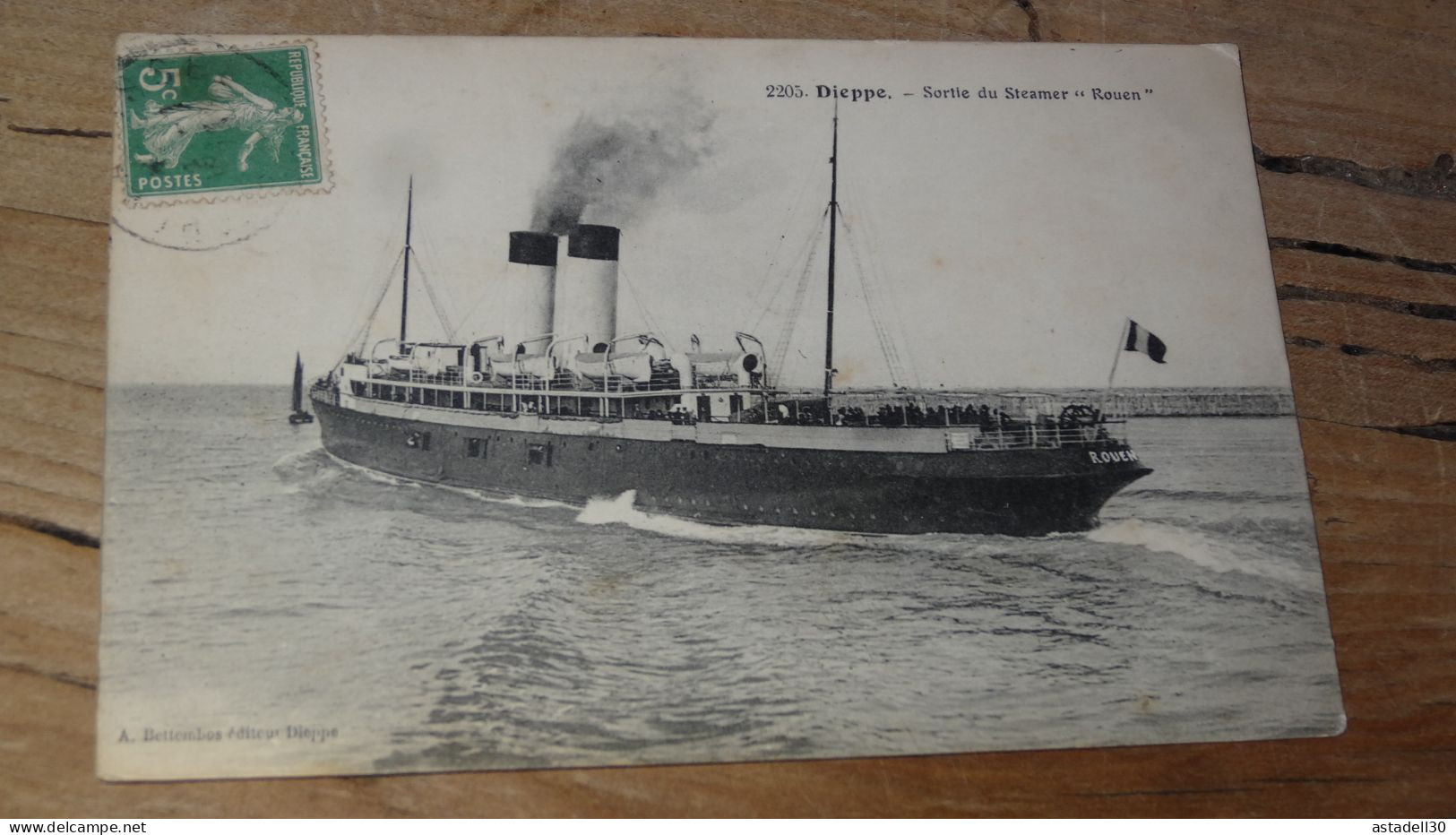 DIEPPE, Sortie Du Steamer Rouen ............... BH-19118 - Dieppe