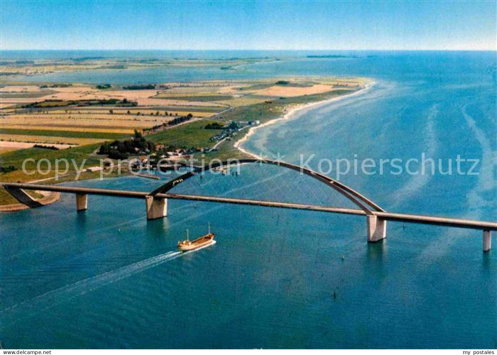 72881289 Fehmarn Fehmarnsundbruecke Fliegeraufnahme Albertsdorf - Fehmarn