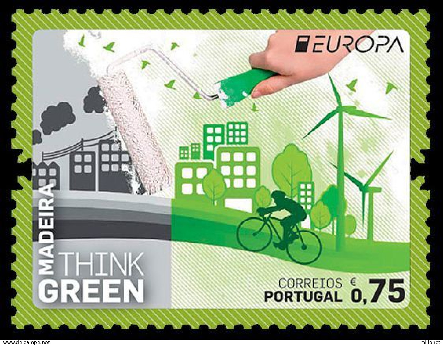 SALE!!! MADEIRA 2016 EUROPA CEPT Think Green Stamp MNH ** - 2016