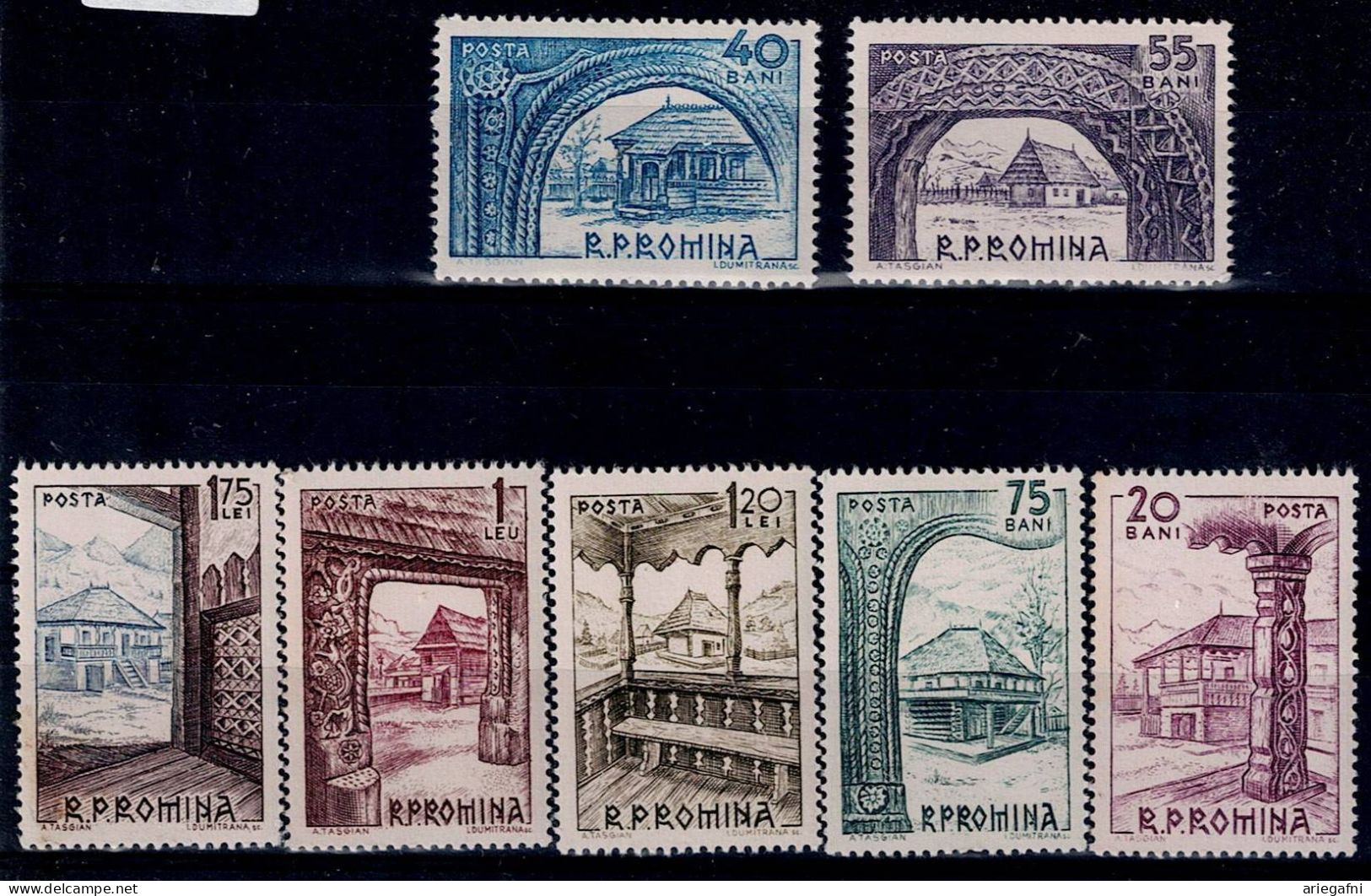 ROMANIA 1963 OPEN-AIR MUSEUM OF OLD FARMHOUSES MI No 2222-8 MNH VF!! - Ungebraucht