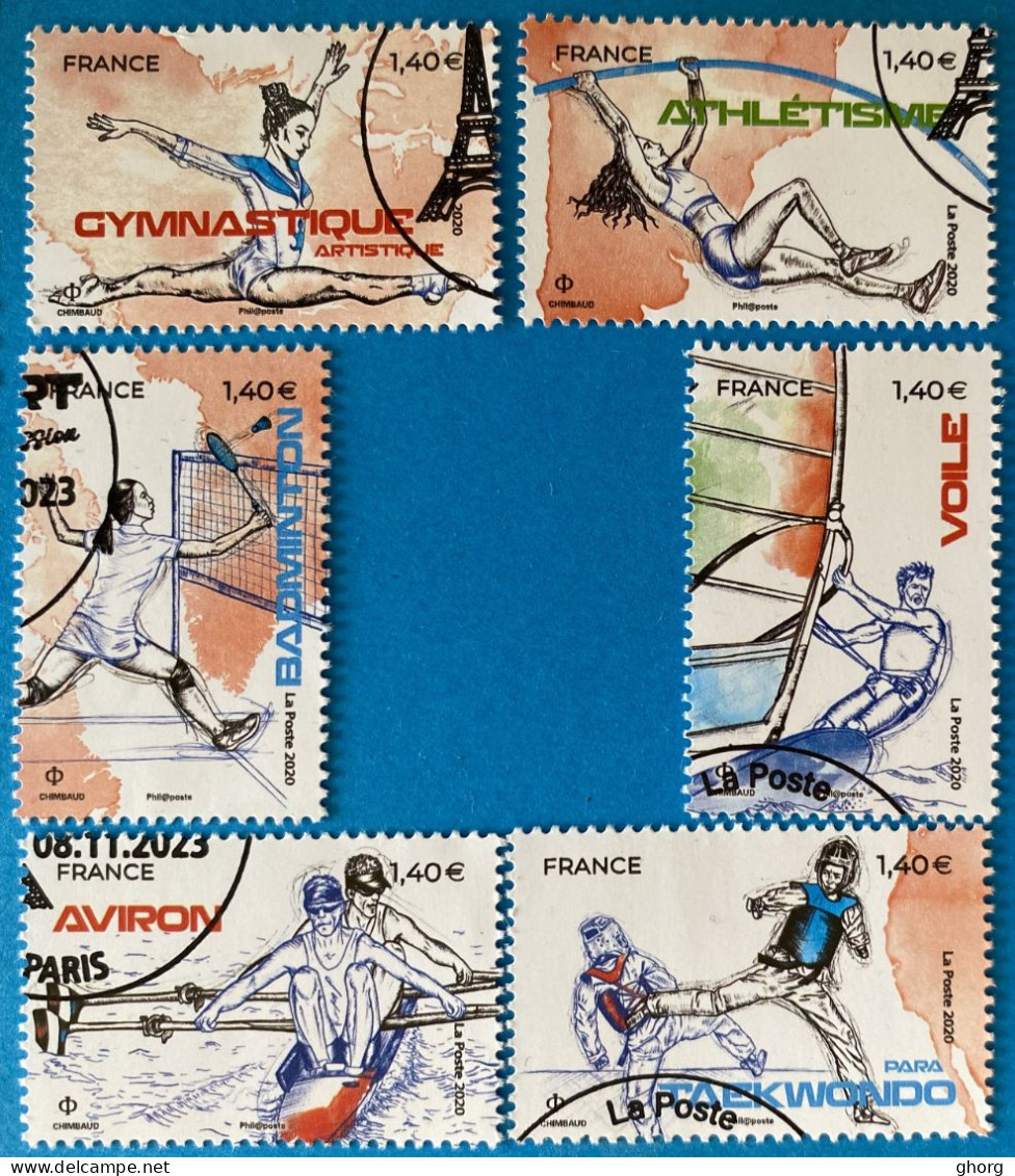 France 2020 : Sport, Couleur Passion N° 5418 à 5423 Oblitéré - Used Stamps