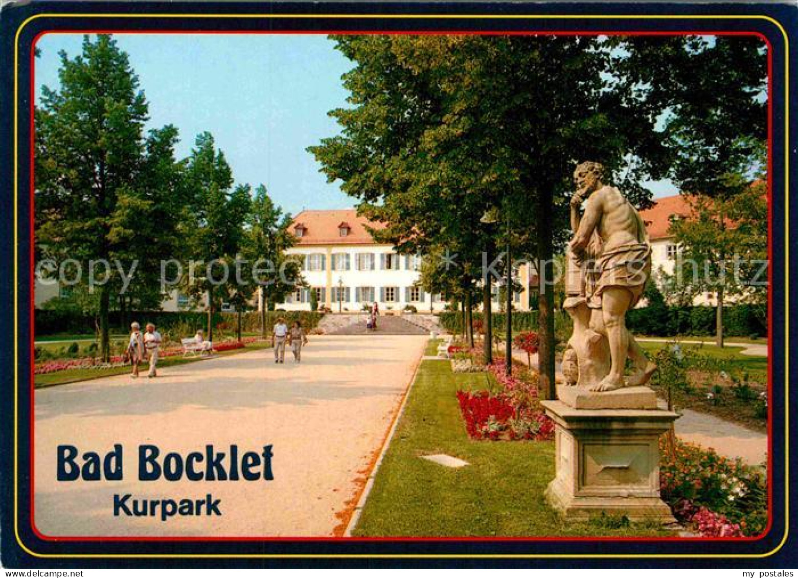 72880091 Bad Bocklet Kurpark Denkmal Statue Bayerisches Staatsbad Bad Bocklet - Autres & Non Classés