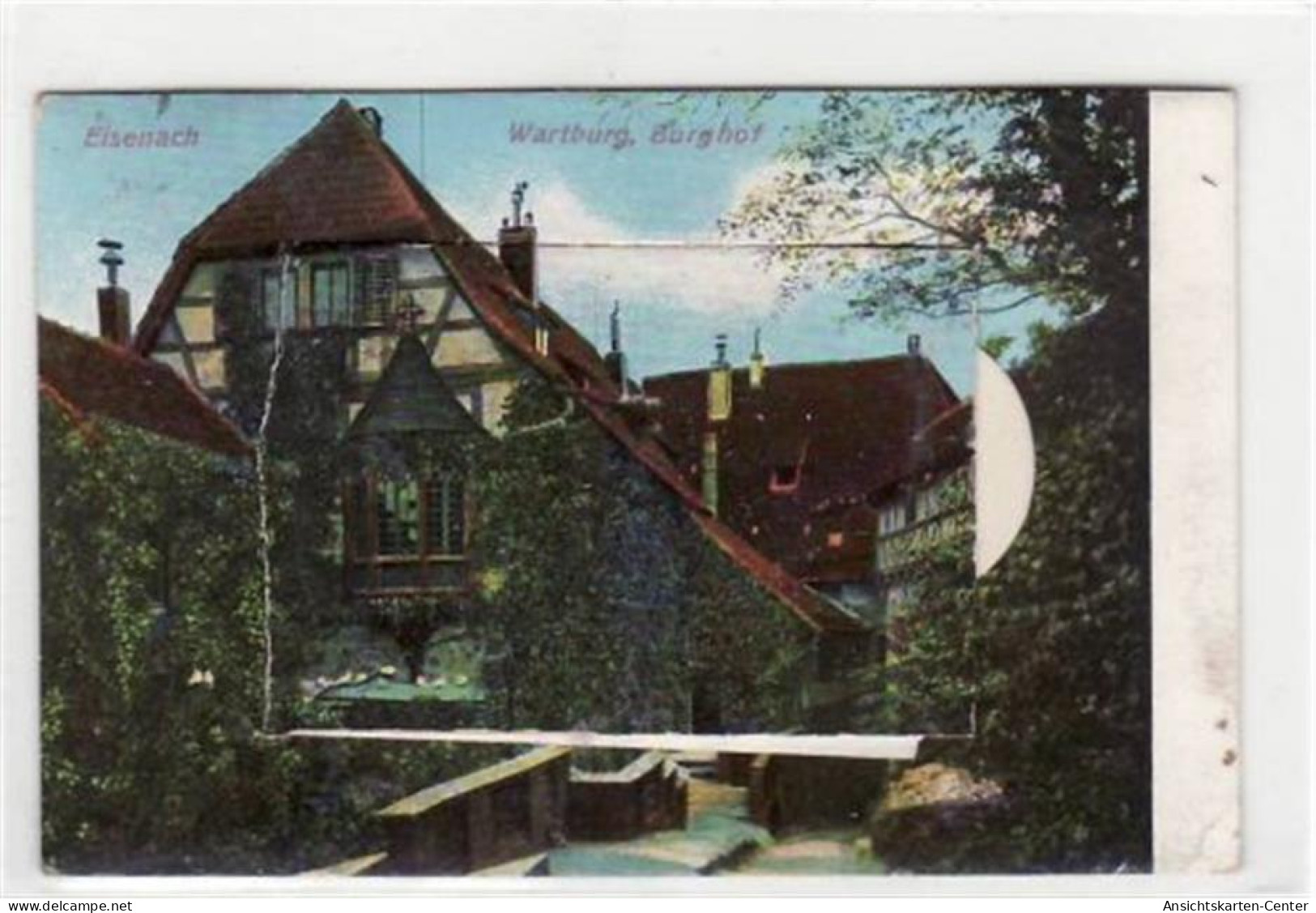 39002608 - Leporellokarte Von Eisenach I. Thuer. Burghof Der Wartburg Gelaufen 1916. Gute Erhaltung. - Eisenach