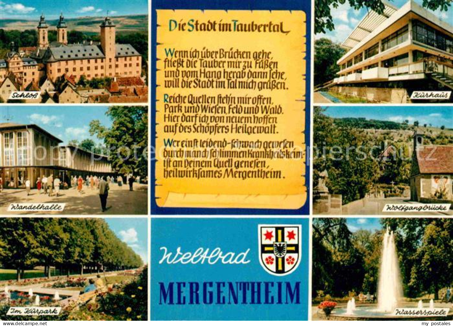 72879557 Bad Mergentheim Kurhaus Wolfgangsbruecke Wasserspiele Kurpark Wandelhal - Bad Mergentheim