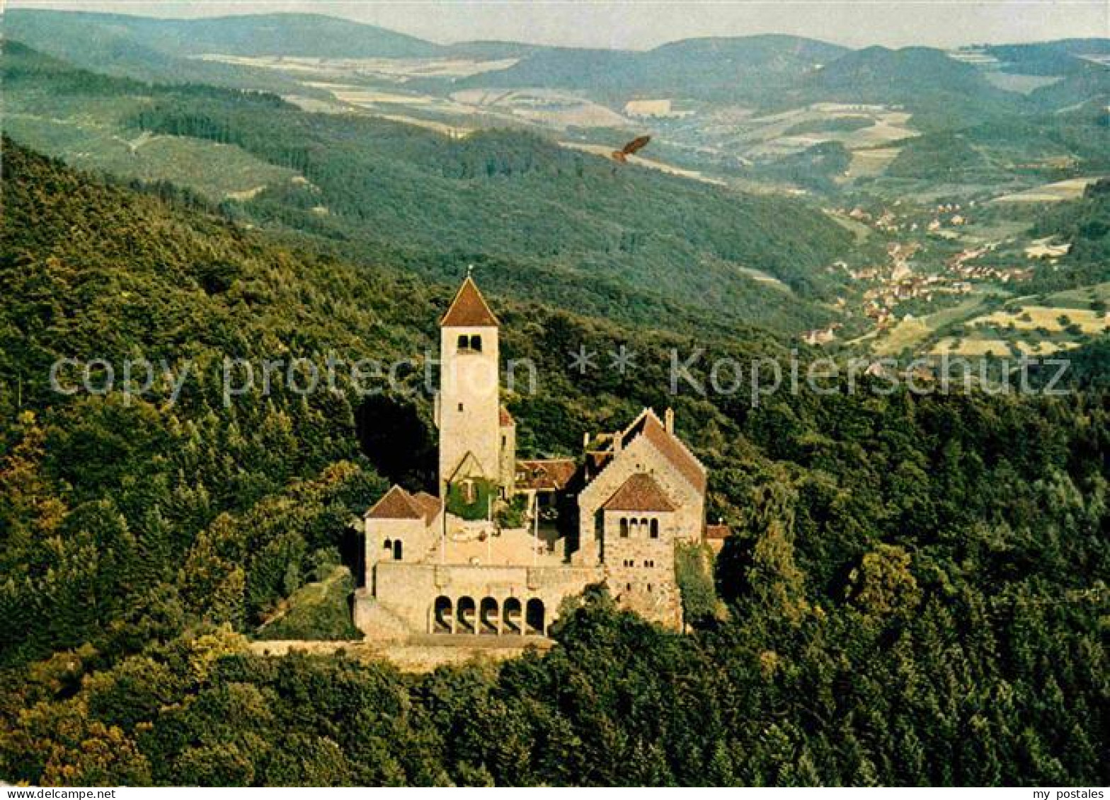 72879506 Weinheim Bergstrasse Fliegeraufnahme Wachenburg Weinheim - Weinheim