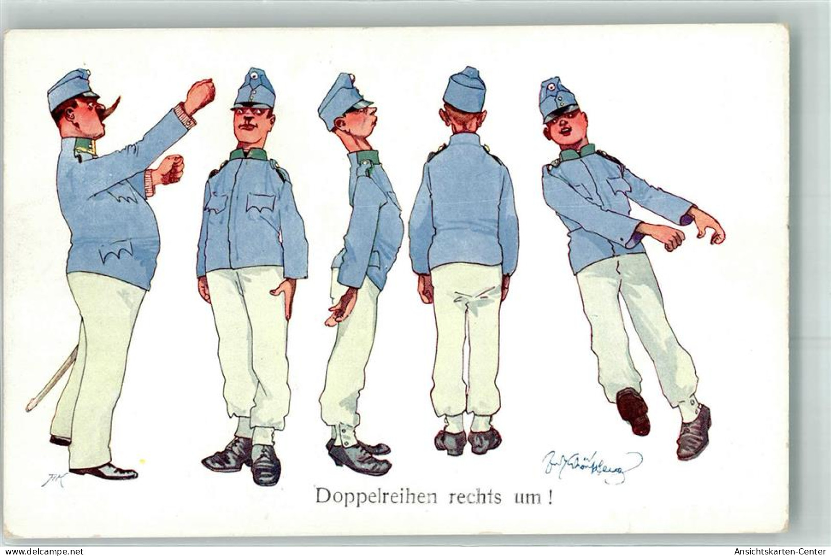 13943108 - Doppelreihen Rechts Um Soldaten Uniform BKW I Nr 968-5 - Schönpflug, Fritz