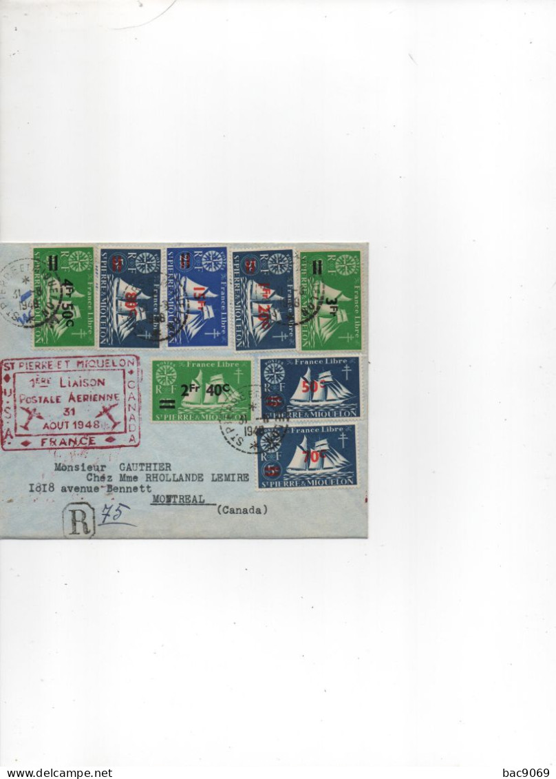 Lot Mai C/ Lettre  DE SAINT PIERRE ET MIQUELON - Covers & Documents