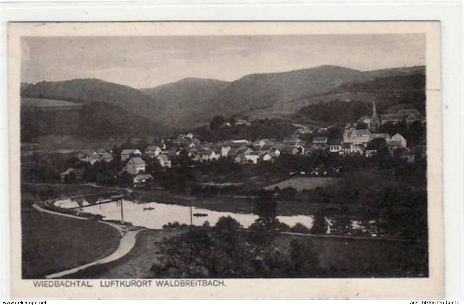 39056108 - Waldbreitbach Im Wiedbachtal Mit Gesamtansicht Gelaufen Von 1925. Gute Erhaltung. - Andere & Zonder Classificatie