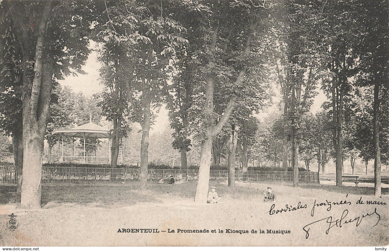 95 Argenteuil La Promenade Et Le Kiosque De La Musique CPA - Argenteuil