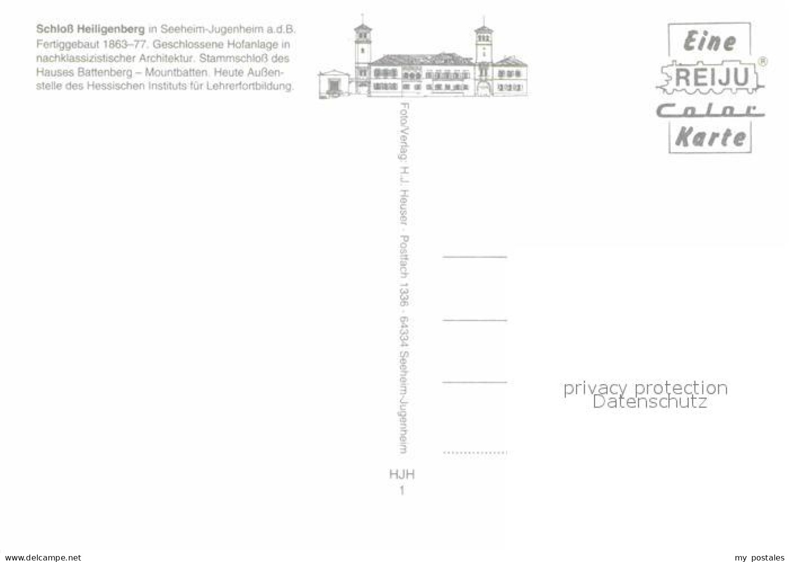 72878593 Seeheim-Jugenheim Schloss Heiligenberg Hofanlage Baumbluete Seeheim-Jug - Andere & Zonder Classificatie