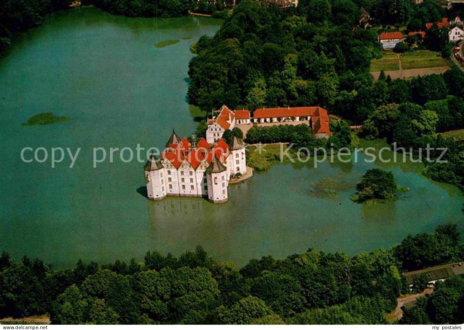 72878553 Gluecksburg Ostseebad Wasserschloss Fliegeraufnahme Gluecksburg - Other & Unclassified