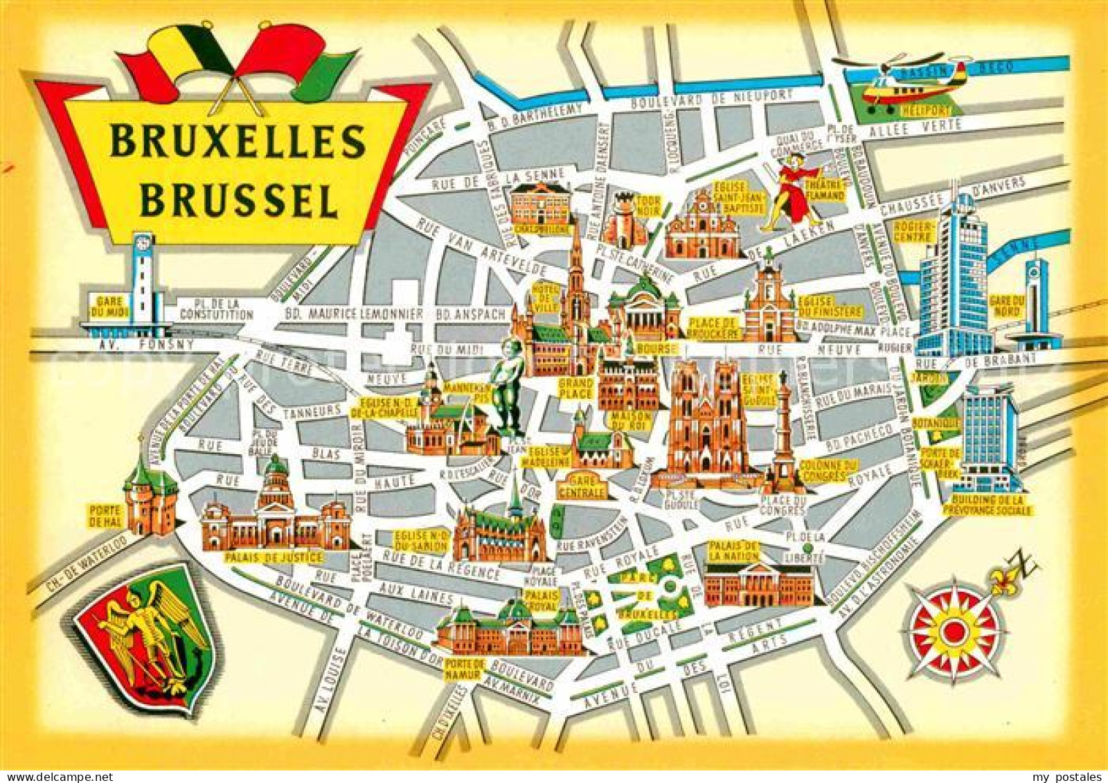 72878436 Bruessel Bruxelles Stadtplan  - Laeken