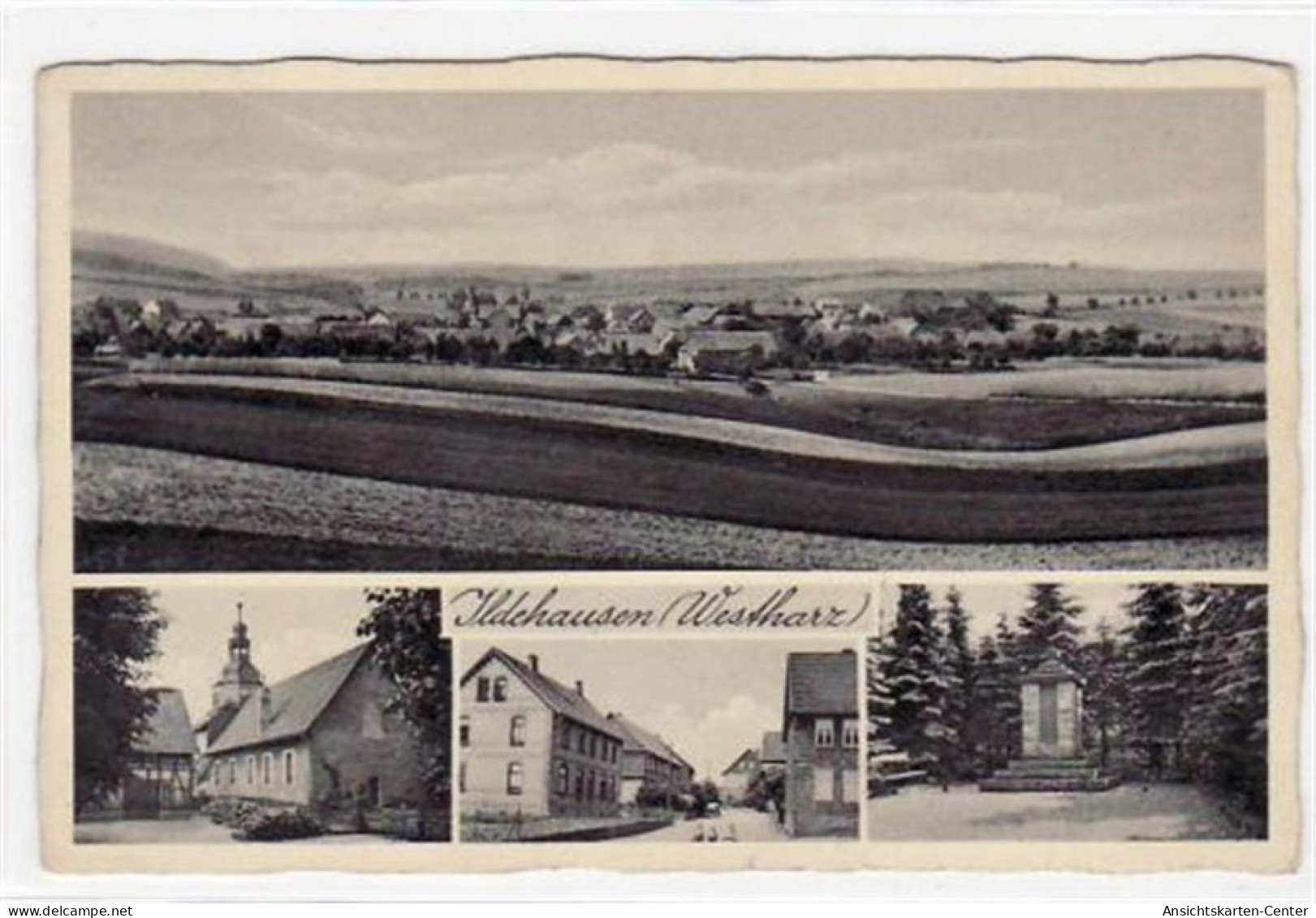 39081208 - Ildehausen ( Westharz ) Mit 4 Abbildungen Gelaufen, Marke Zum Teil Entfernt. Leicht Stockfleckig, Kleiner Kn - Other & Unclassified
