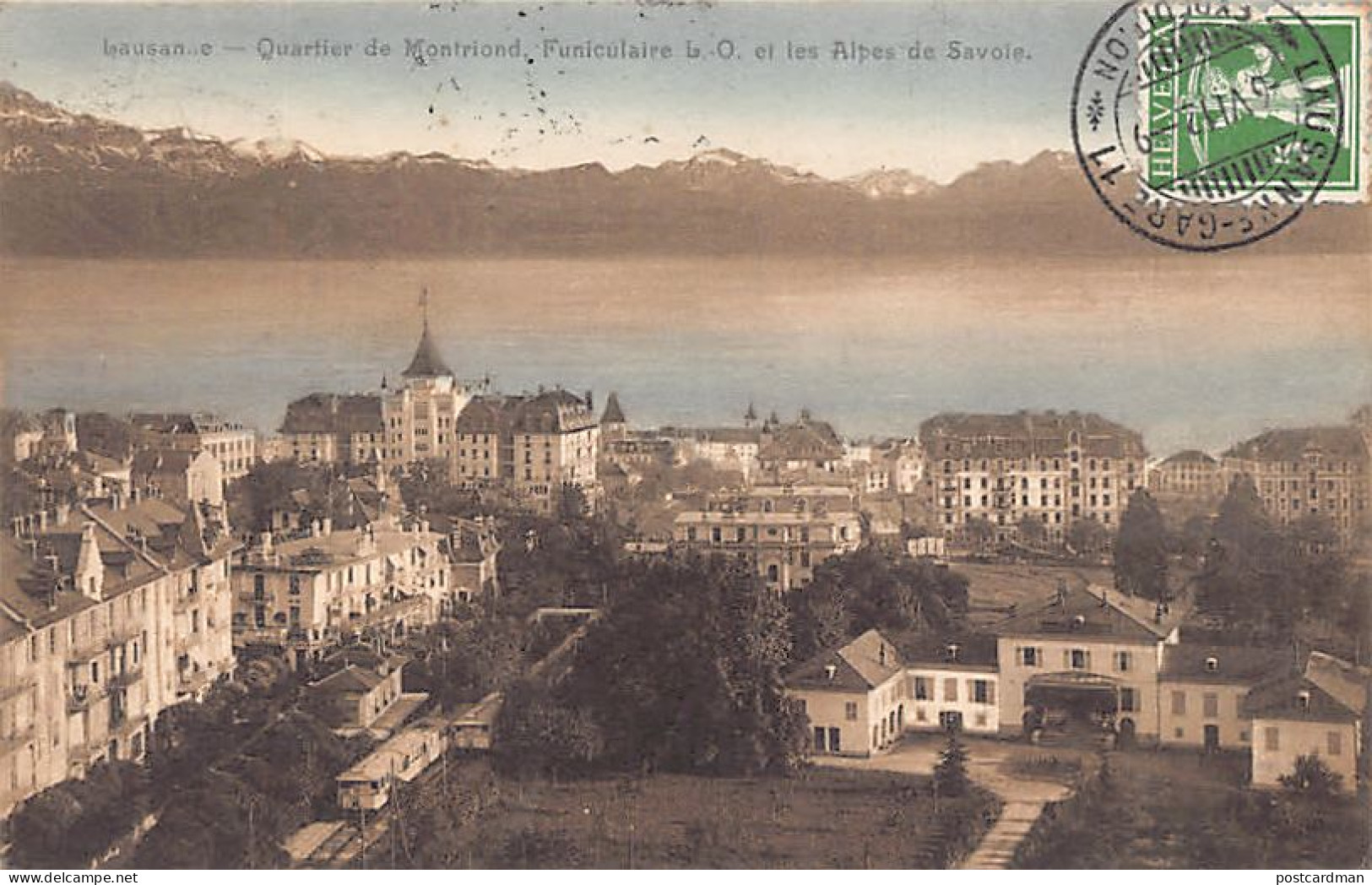 LAUSANNE (VD) Quartier De Montriond - Funiculaire - Alpes De Savoie - Ed. S.A. Schnegg 1926 - Lausanne