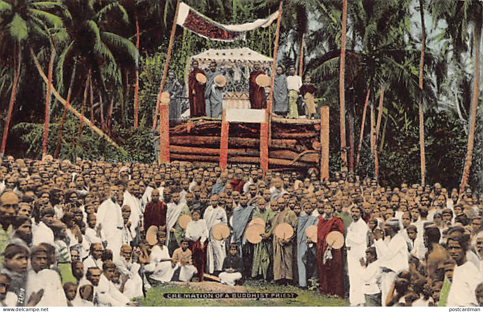 SRI LANKA - Cremation Of A Buddhist Priest - Publ. Plâté & Co. 115 - Sri Lanka (Ceilán)