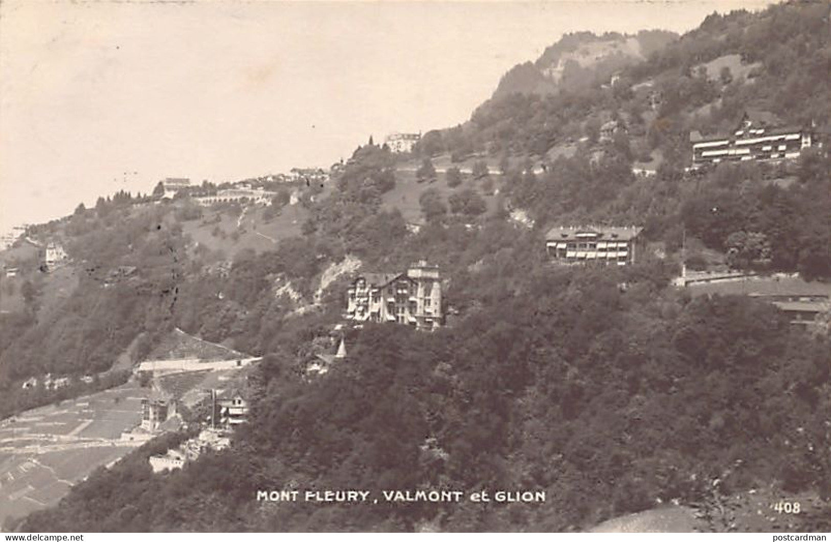 Suisse - MONTREUX (VD) Mont Fleury, Valmont Et Glion - Ed. Perrochet 408 - Montreux