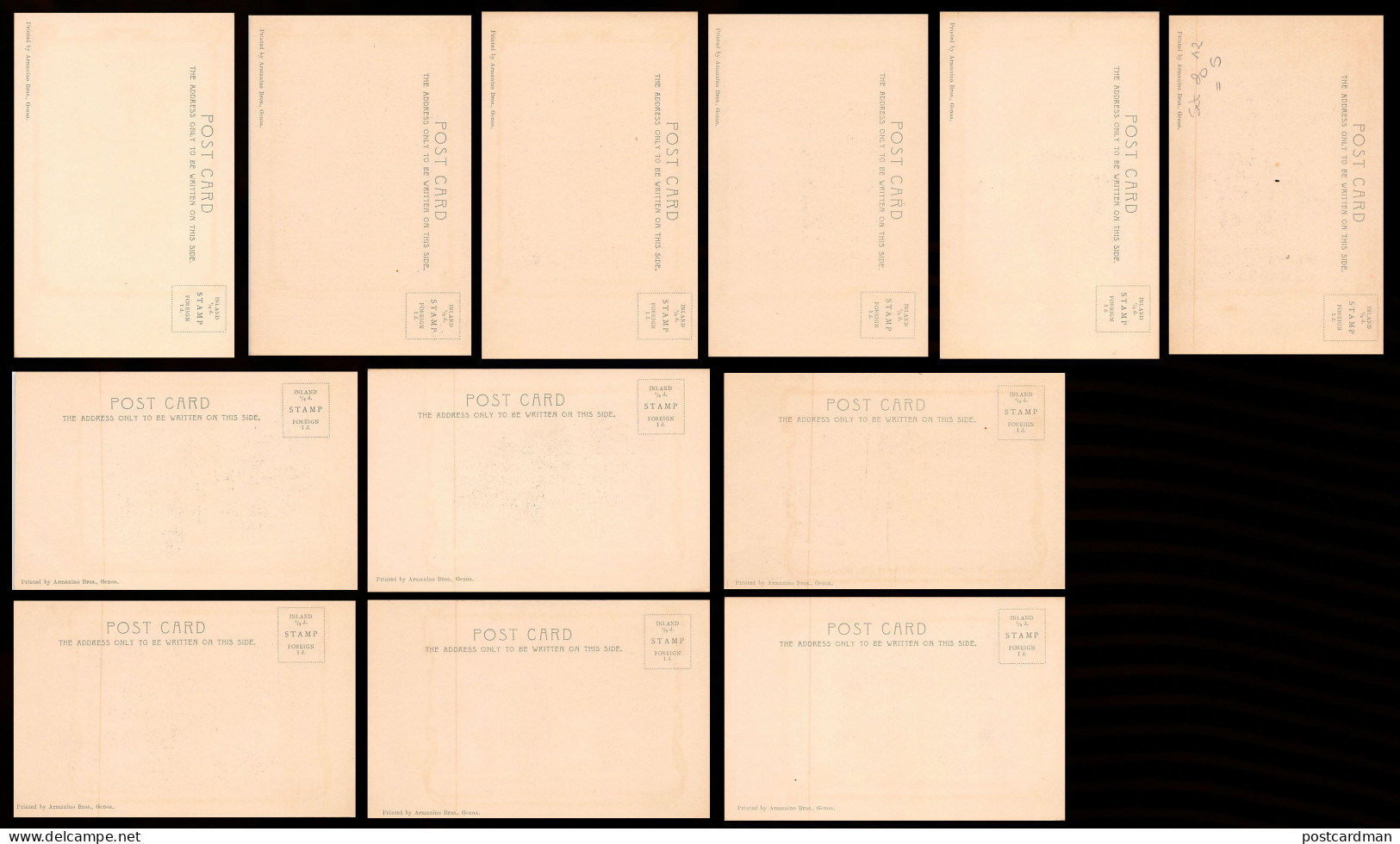 Types Of London - Set Of 12 Postcards - 1) The Street Niger Ministrels 2)The Shoeblack 3) Horse Guard On Duty 4) Policem - Autres & Non Classés