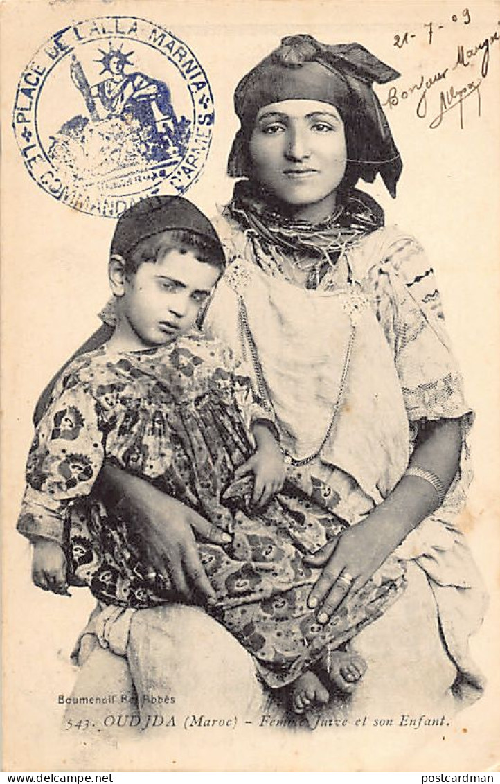 JUDAICA - Maroc - OUJDA - Femme Juive Et Son Enfant - Ed. Boumendil 543 - Judaika