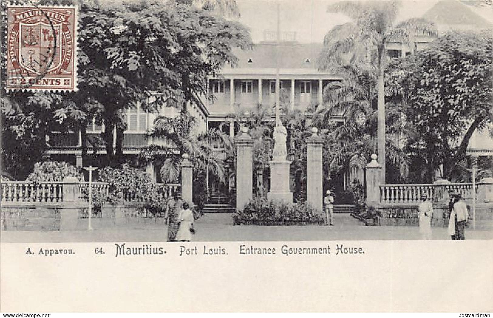 Mauritius - PORT-LOUIS - Entrance Government House - Publ. Appavou 64 - Maurice