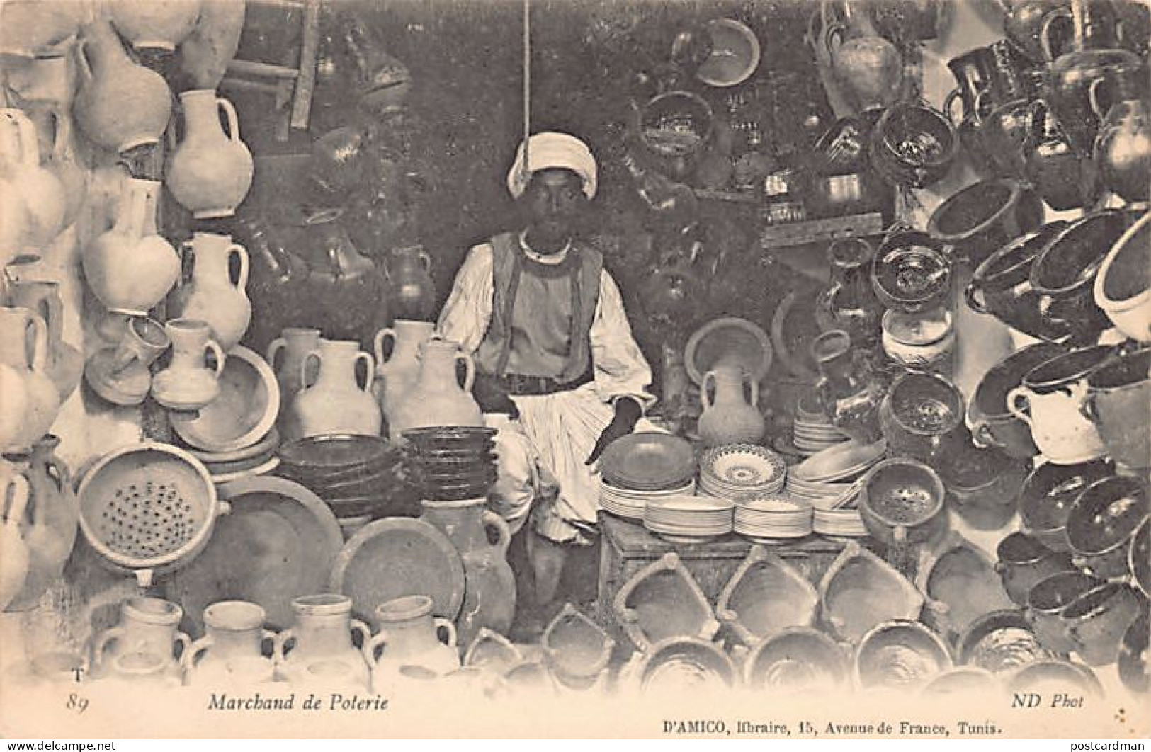 Tunisie - Marchand De Poterie - Ed. D'Amico - ND Phot. Neurdein 89 - Tunisie