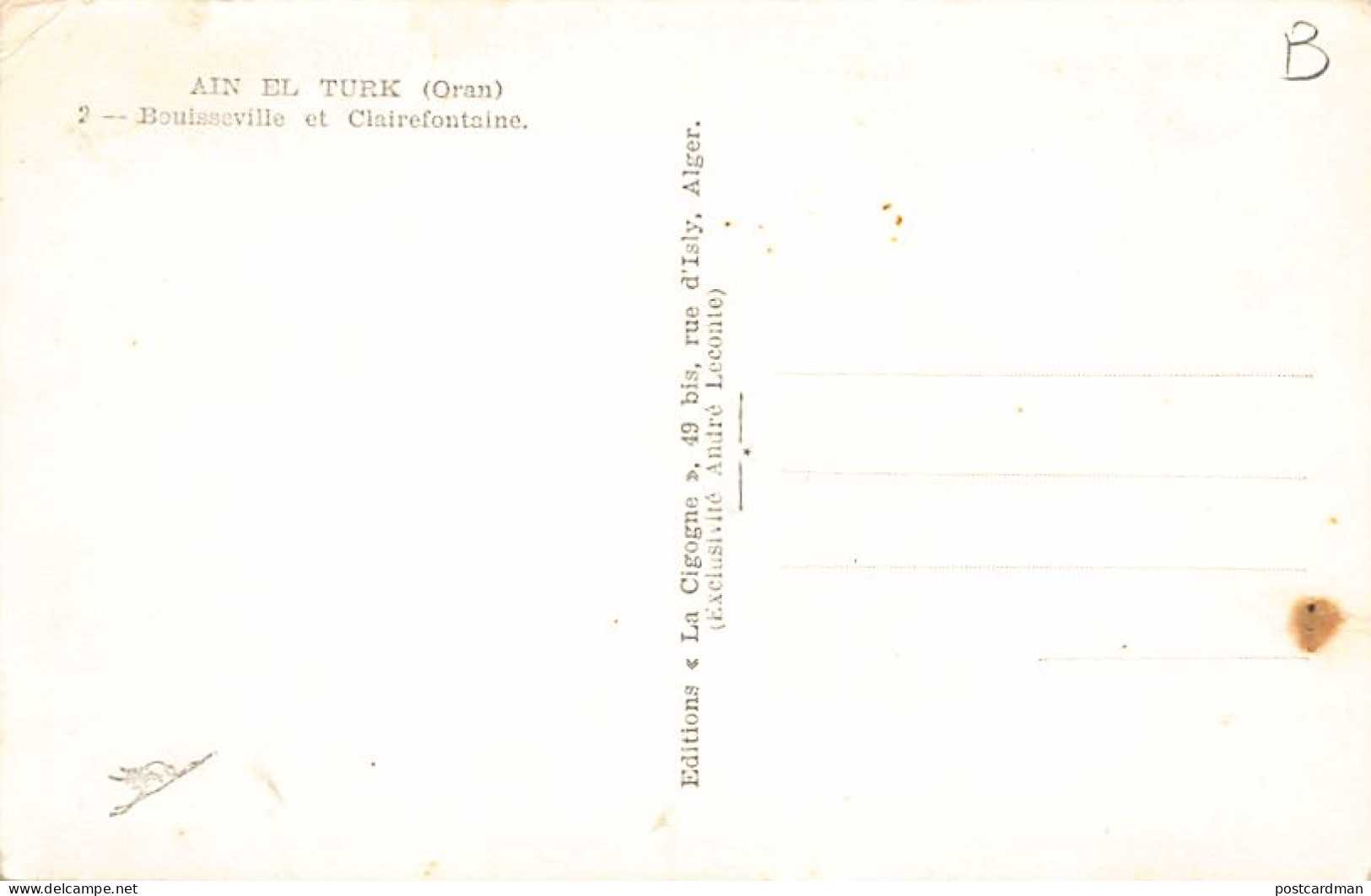 AIN EL TURK - Bouisville Et Clarefontaine - Sonstige & Ohne Zuordnung