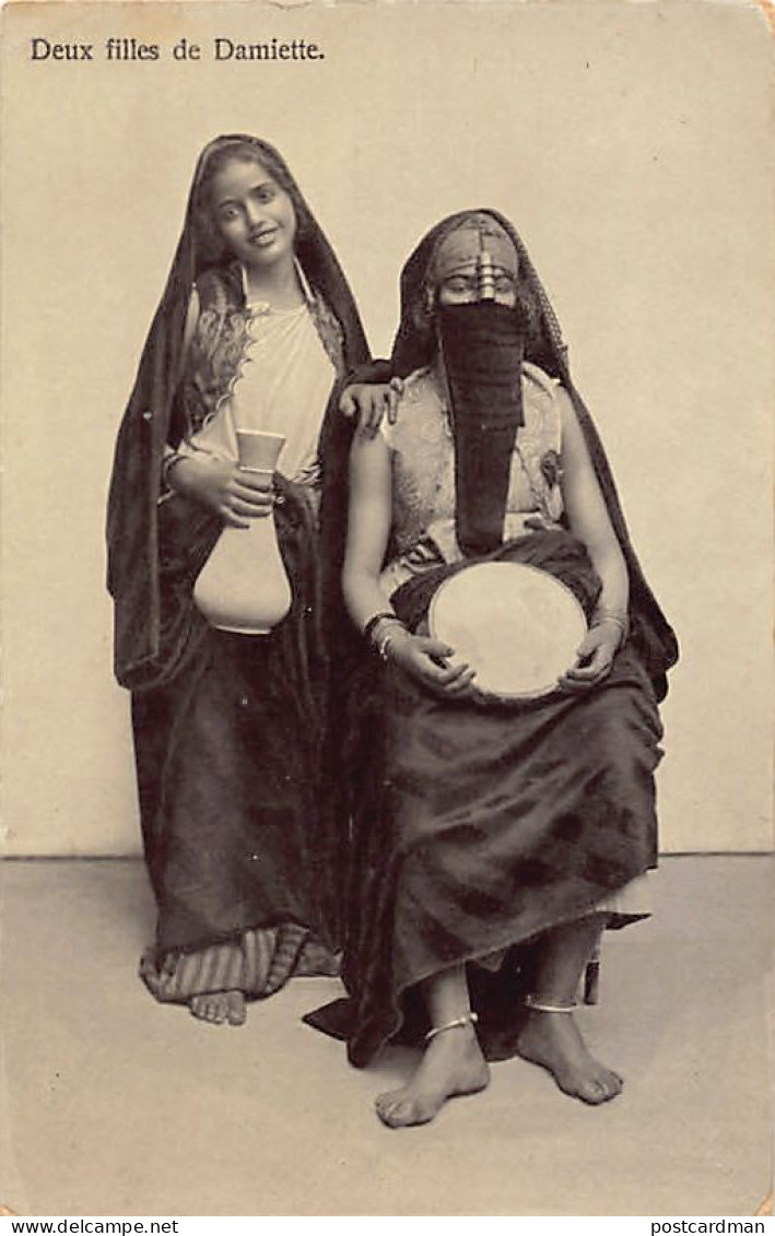 Egypt - Women From Damietta, One With A Tambourine, The Other One With A Jar - Publ. Edition Egyptienne 117 - Personen