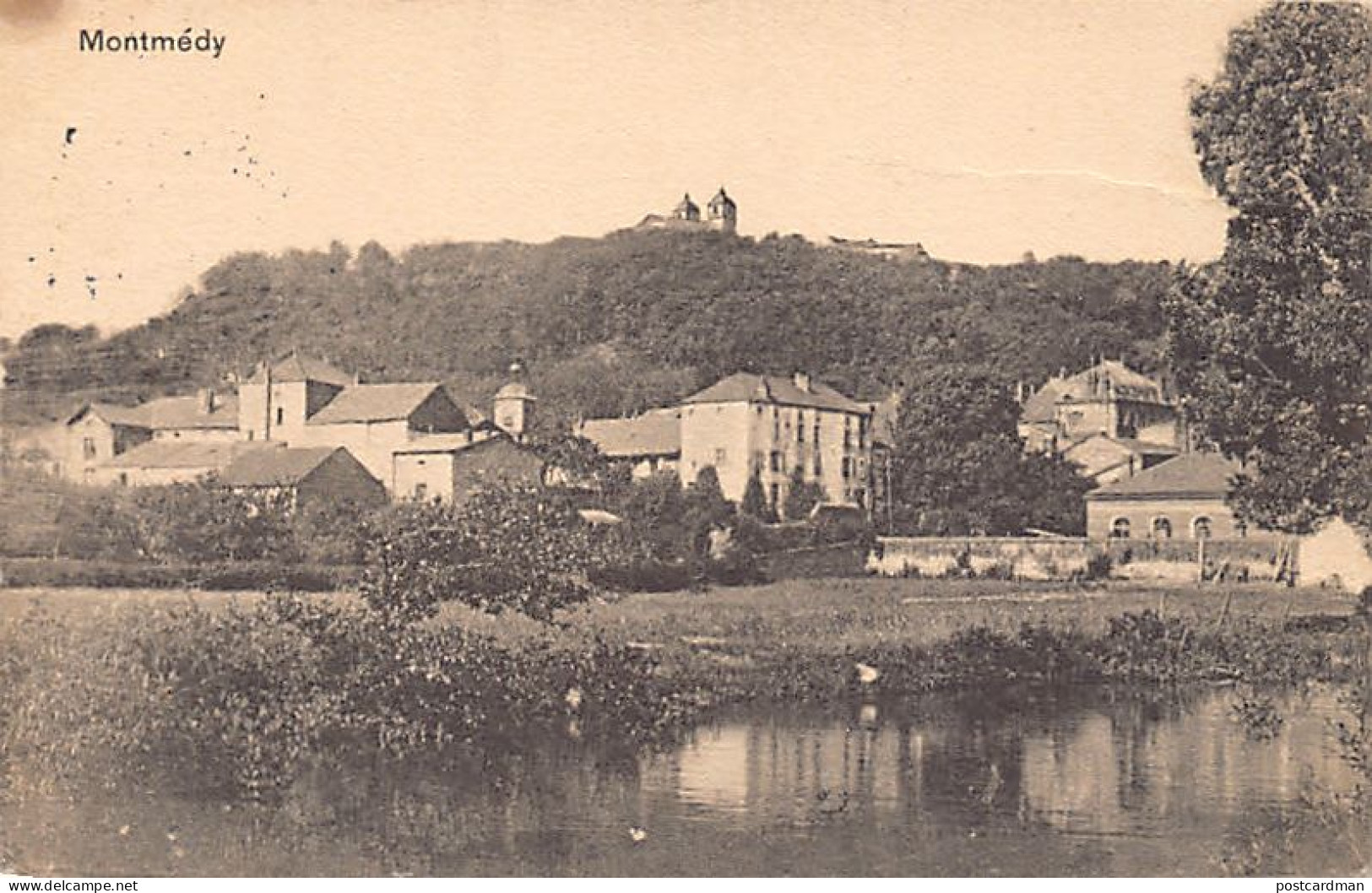 MONTMEDY (55) 1916 Vue Générale Avec La Chiers Et La Citadelle - Montmedy