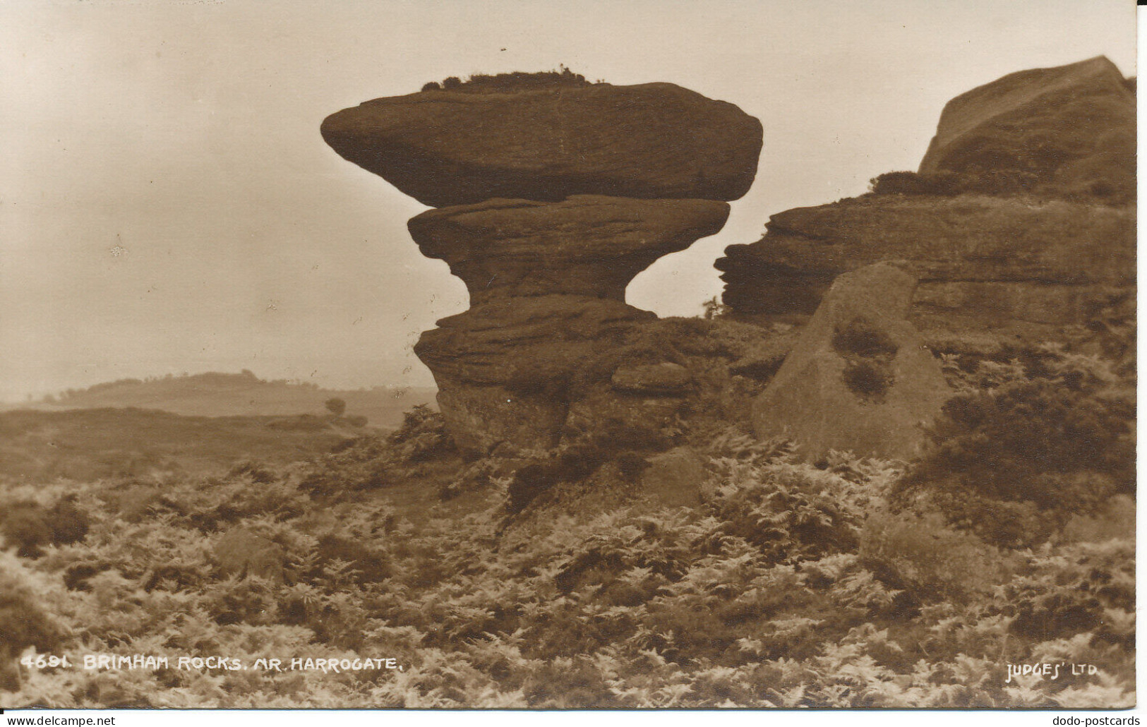 PC34550 Brimham Rocks. Nr. Harrogate. Judges Ltd. No 4691. RP - Wereld