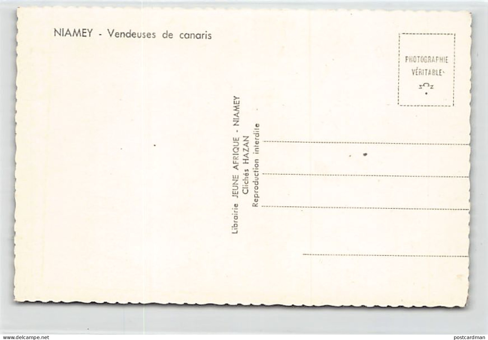 Niger - NIAMEY - Vendeuses De Canaris - Ed. Librairie Jeune Afrique - Niger