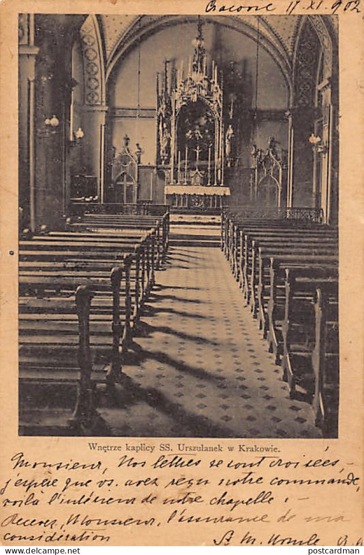 Poland - KRAKÓW - Wnetrze Kaplicy SS Urszulanek W Krakowie - Pologne