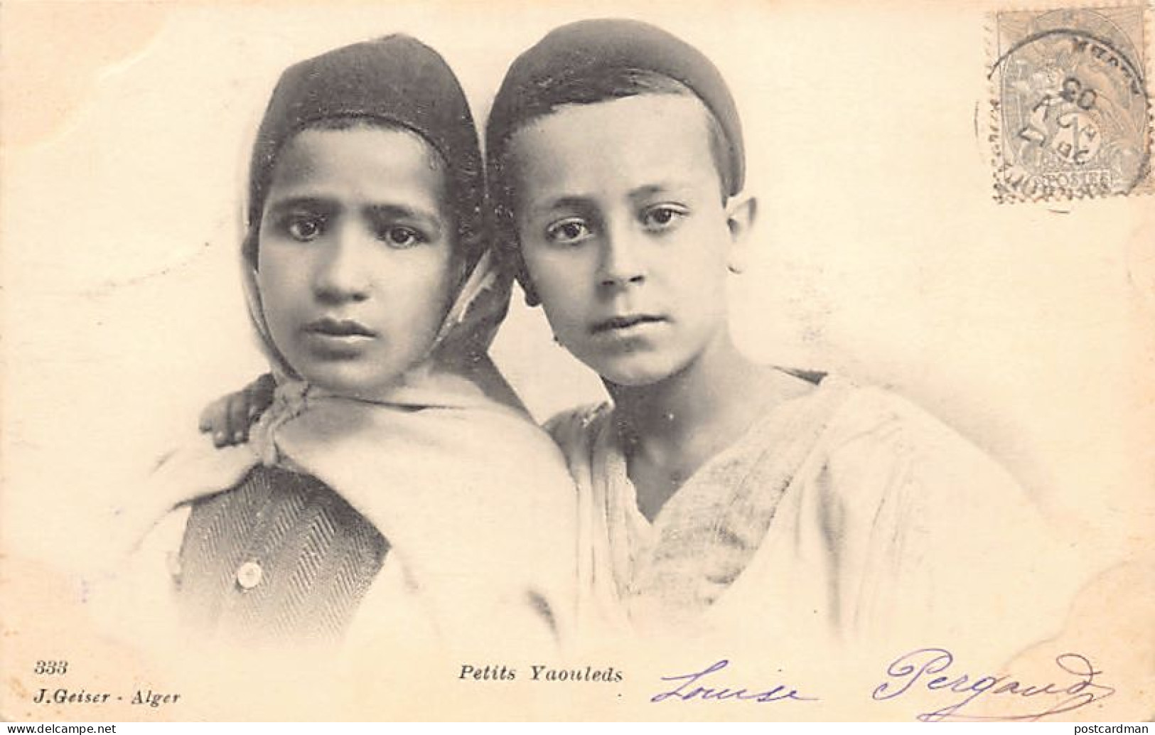 Algérie - Petits Yaouleds - Ed. J. Geiser 333 - Kinderen