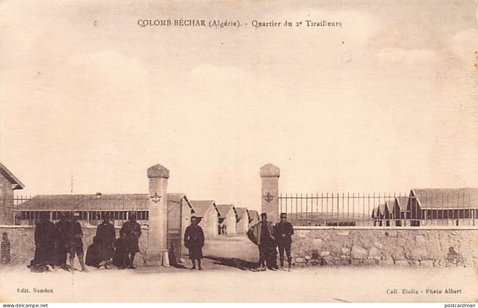 Algérie - COLOMB BÉCHAR - Quartier Du 2e Tirailleurs Algériens - Ed. Sandoz  - Bechar (Colomb Béchar)