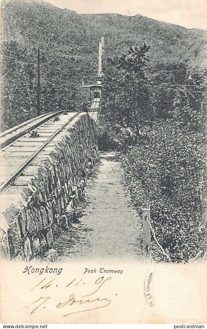 China - HONG KONG - Peak Tramway - SEE SCANS FOR CONDITION - Publ. Unknown 11 - Chine (Hong Kong)