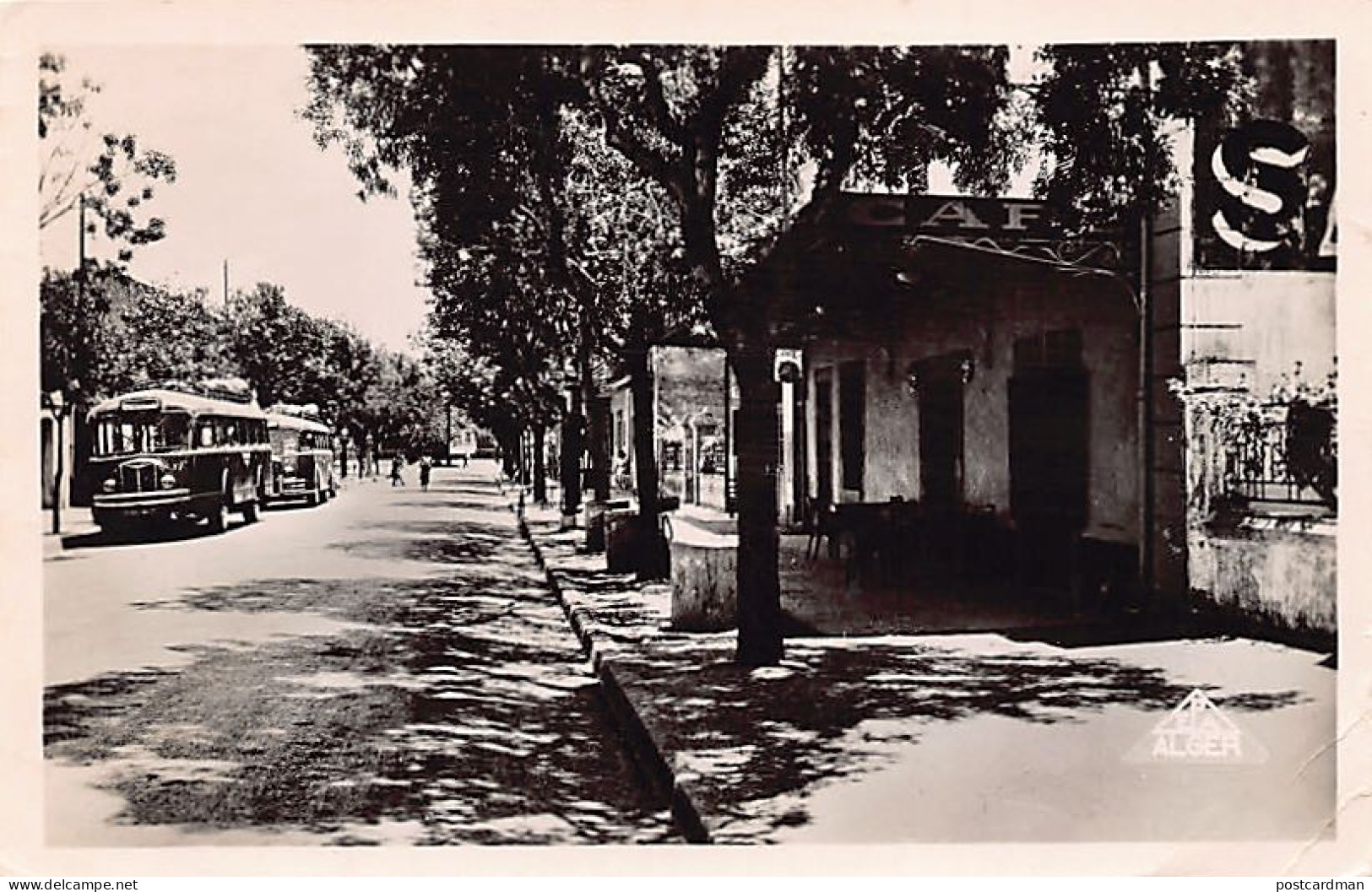 Algérie - L'ALMA Boudouaou - Rue Principale Et Les Cars D'Alger - Ed. E.P.A. 6 - Autres & Non Classés