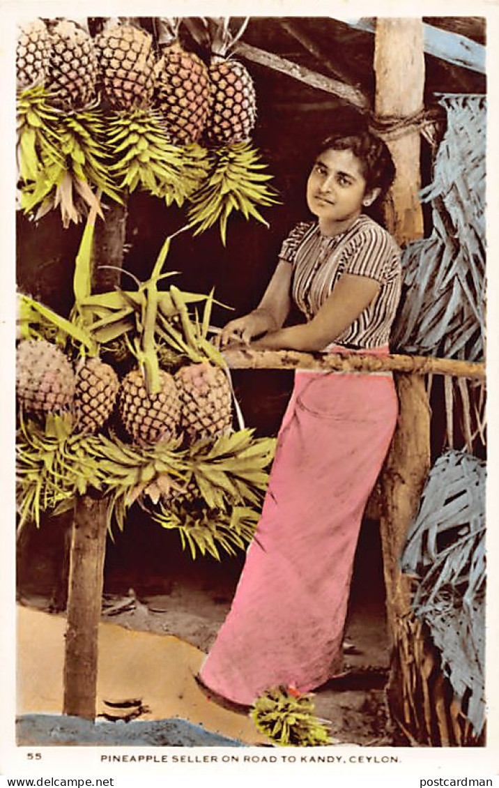 Sri Lanka - Pineapple Seller On Road To Kandy - Publ. Ceylon Pictorials 55 - Sri Lanka (Ceylon)