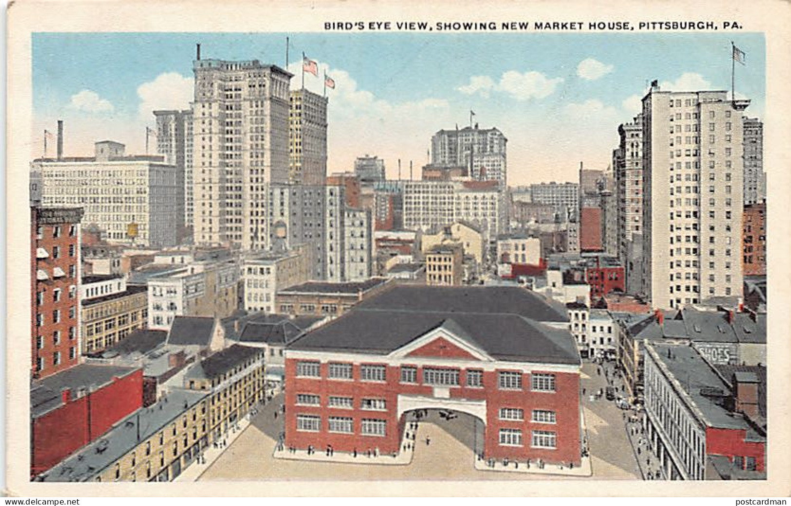 Usa - PITTSBURGH (PA) Bird's Eye View, Showing New Market House - Andere & Zonder Classificatie