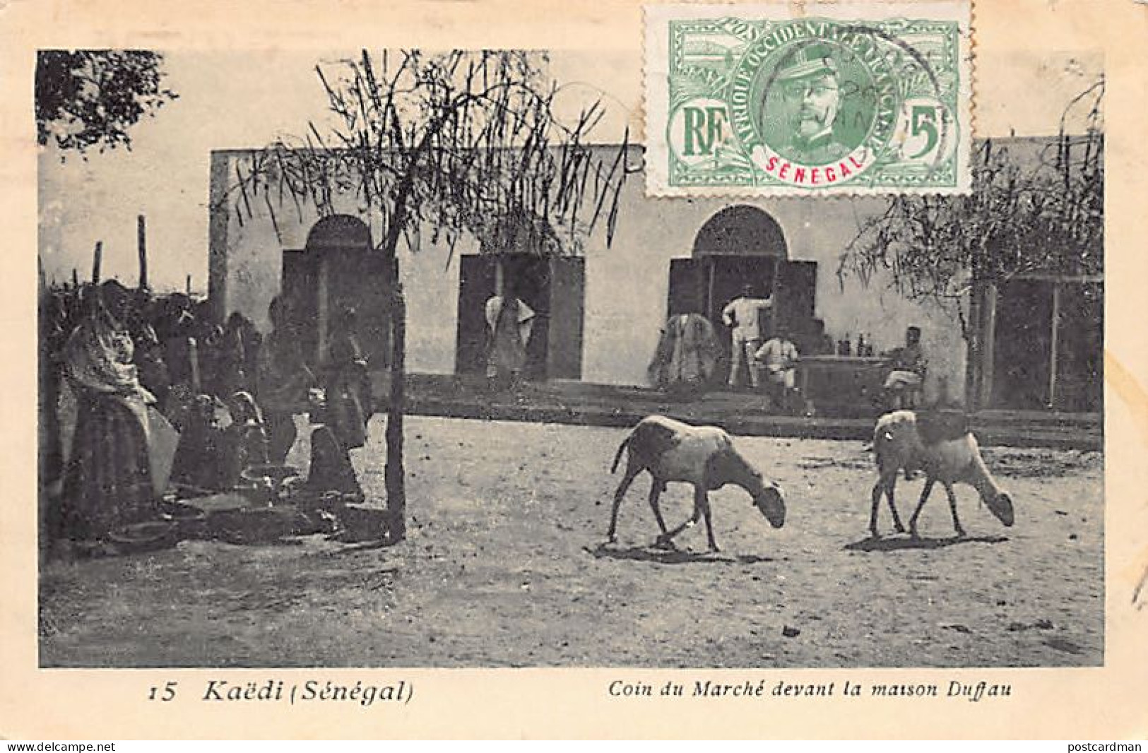 Mauritanie - KAËDI - Coin Du Marché Devant La Maison Duffau, éditeur De La Carte Postale - Ed. Duffau 15 - Mauritanië