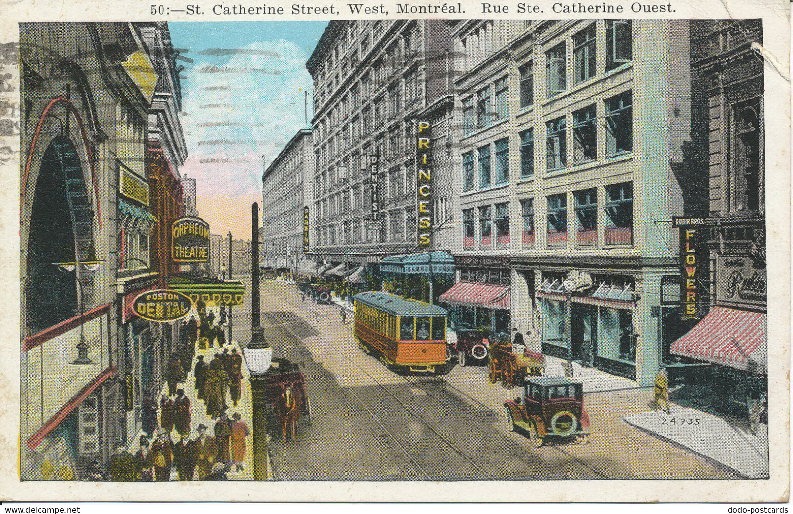 PC34310 St. Catherine Street. West. Montreal. No 24935. 1928 - Wereld