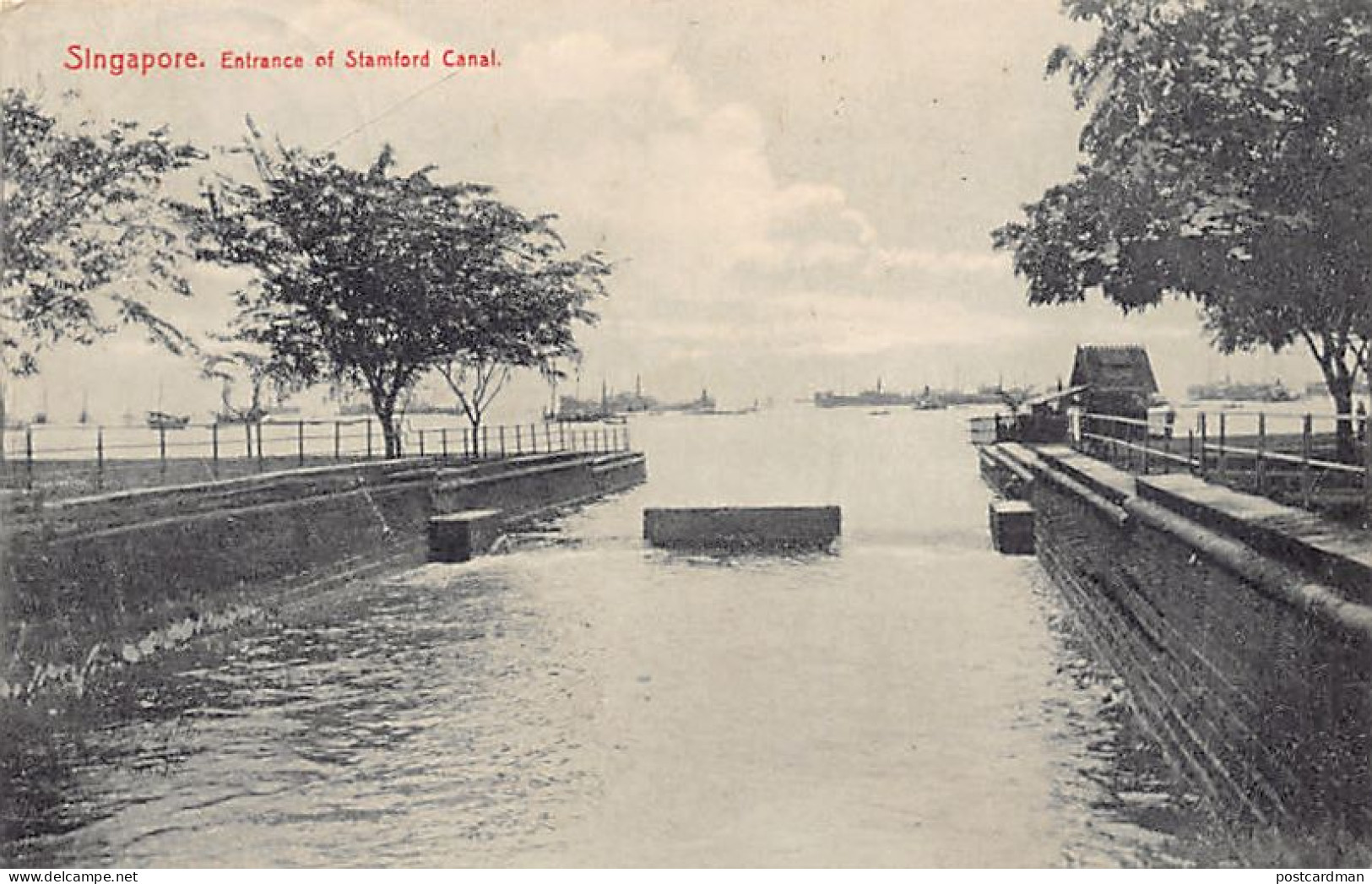 Singapore - Entrance Of Stamford Canal - Publ. Max H. Hilckes 230 - Singapour