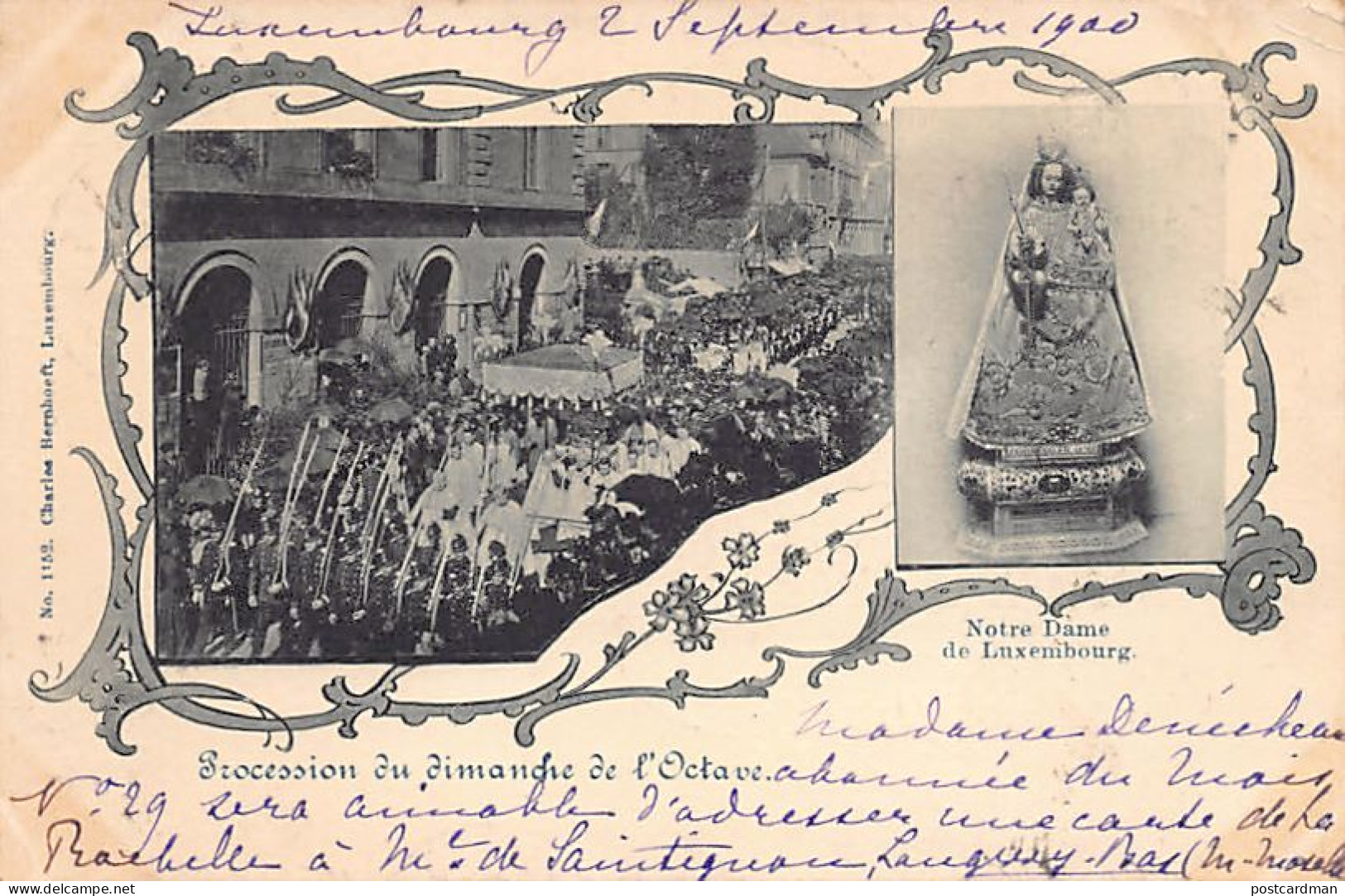 Luxembourg-Ville - Procession Du Dimanche De L'Octave - Notre Dame De Luxembourg - Ed. Ch. Bernhoeft 1152 - Luxemburg - Stad