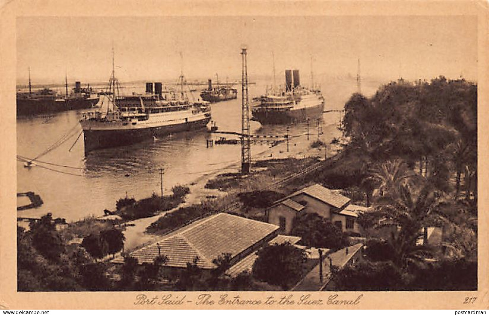 Egypt - PORT SAID - The Entrance To The Suez Canal - Publ. Lehnert & Landrock 217 - Port Said