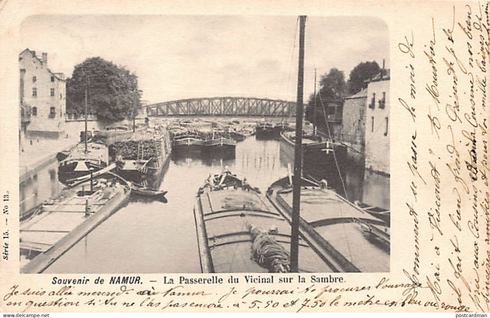 NAMUR - La Passerelle Du Vicinal Sur La Sambre - Namen